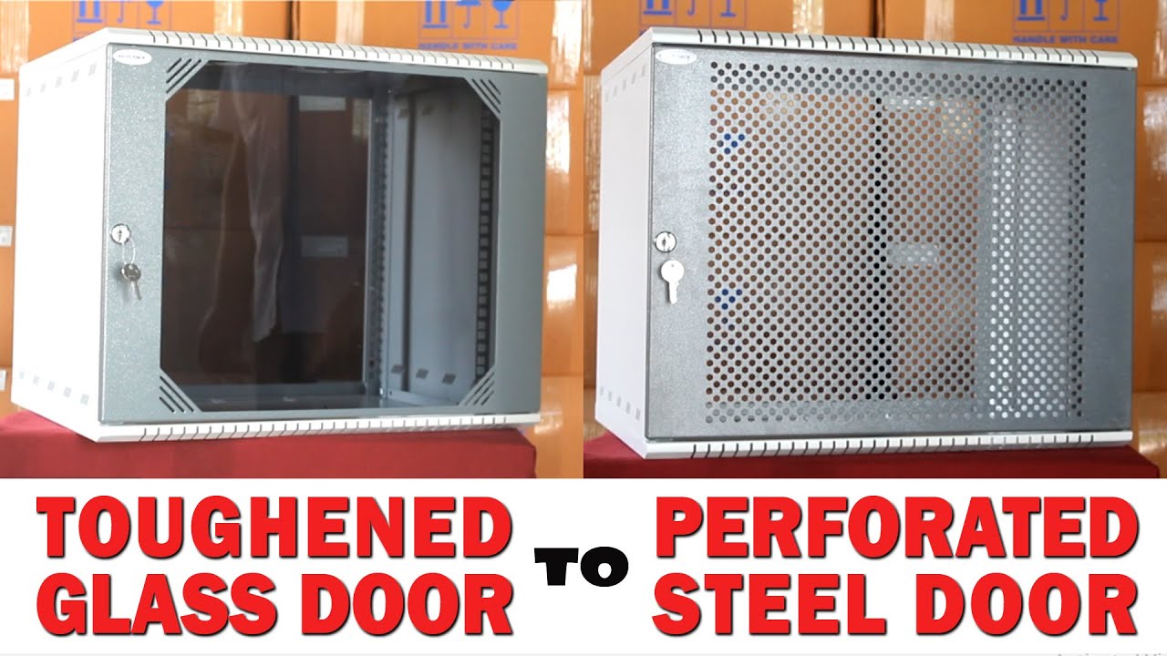 Change Glass Door to Perforated Door | MASS RACK