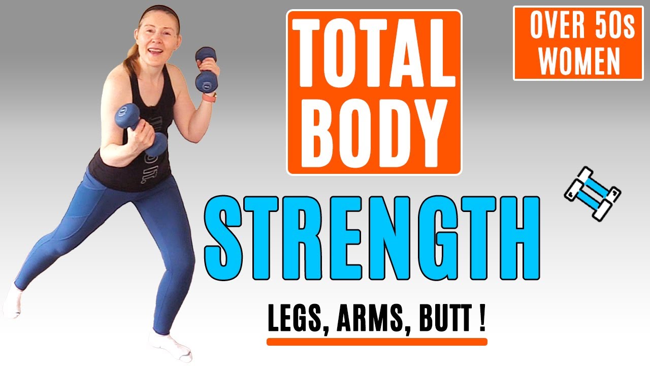 TOTAL BODY STRENGTH EXERCISES for Women Over 50 | Legs, Arms and Butt | Lively Ladies