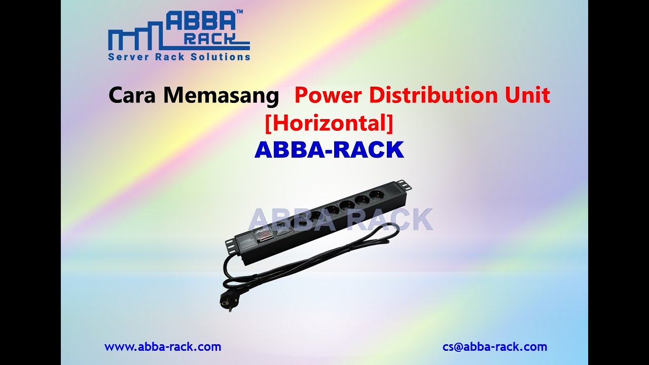 Cara Memasang Power Distribution Unit - Horizontal, ABBA RACK