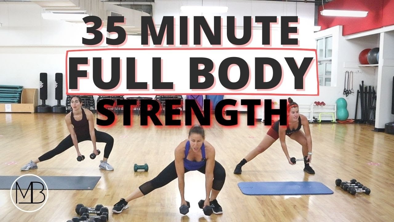 35 MIN Full Body Intervals | At Home Workout | Strength & Cardio  | Weights