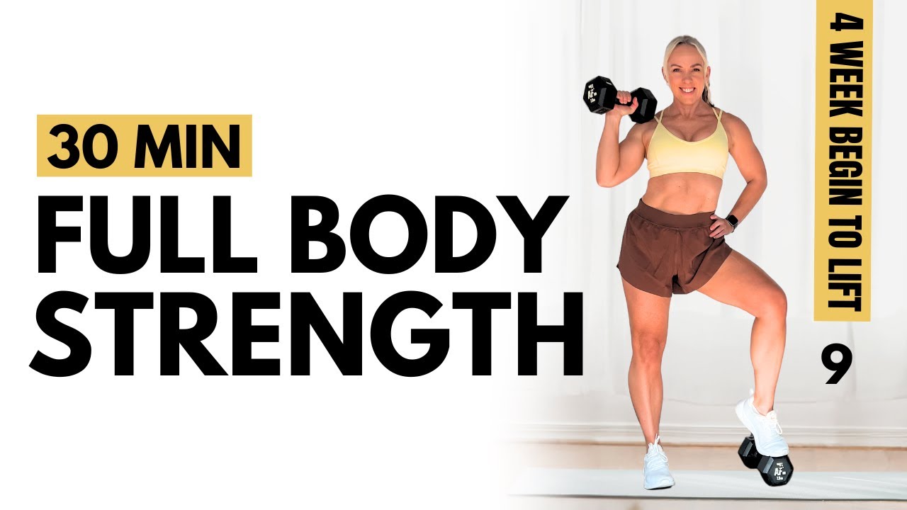 DAY 9 FULL BODY Strength Training [weight training for women beginners]