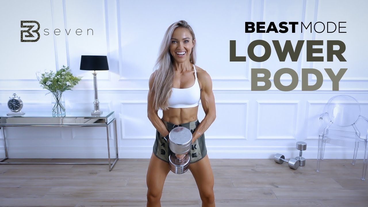 BEASTMODE LOWER BODY WORKOUT - Legs, Quads, Hamstrings, Glutes | Day 7