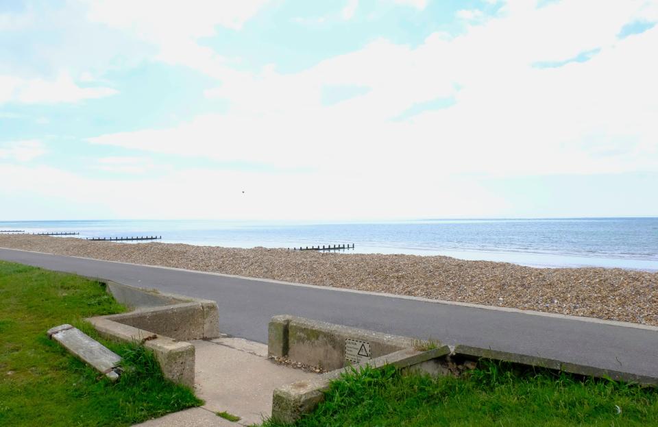 The beach is often much quieter than the town of Bognor Regis