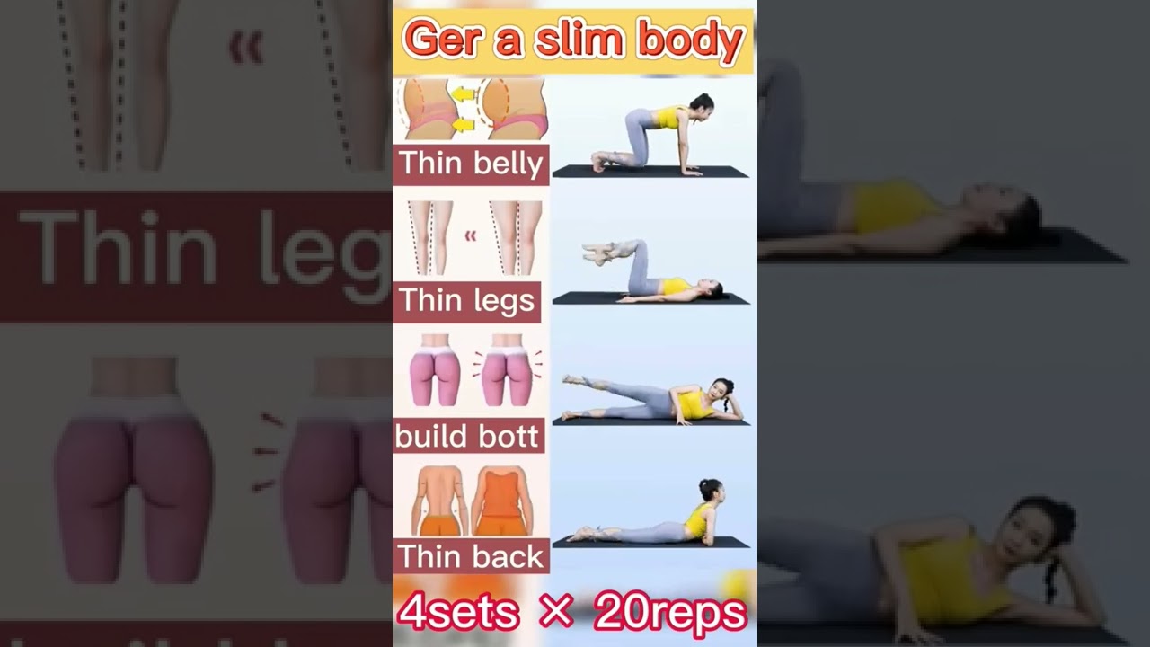 slim body workout #fitness #shorts #workoutathome #exercise #yoga #women #forgirl #motivation