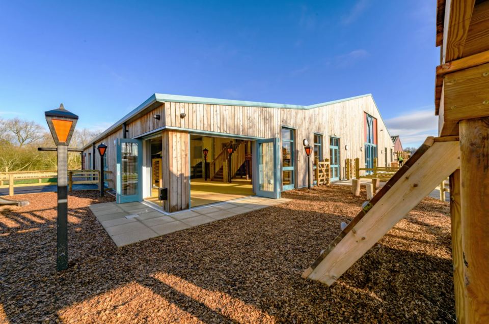 The adventure playground has an outdoor area for visitors too