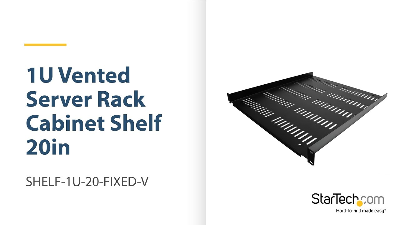 1U Server Rack Shelf - SHELF-1U-20-FIXED-V | StarTech.com