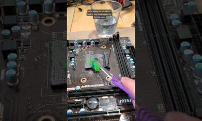 how to clean thermal paste off of a cpu socket #shorts