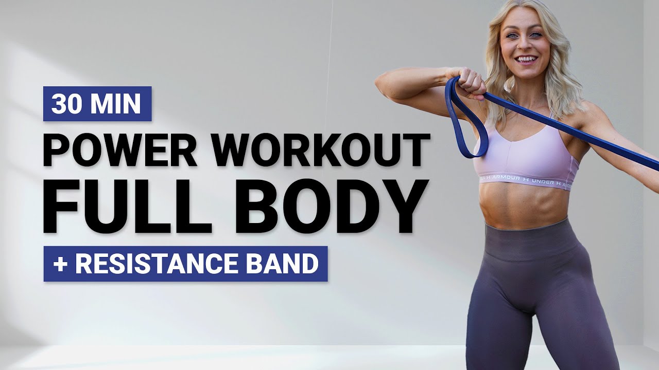 30 MIN BAND WORKOUT FULL BODY | Strength | + HIIT Core Finisher | Super Sweaty | Build & Burn