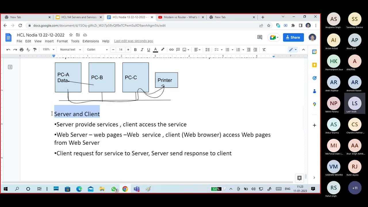 (N13) Servers and Services part1 Peer to Peer, Server and Client, Type of servers and services