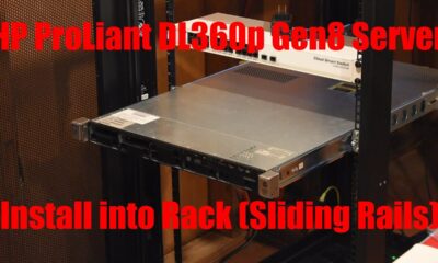 Installing HP ProLiant DL360p Gen8 Server into Rack (Sliding Rails)