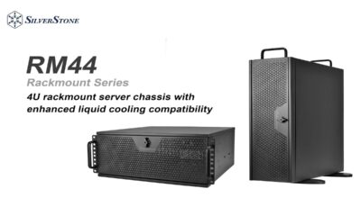 SilverStone RM44 4U rackmount server chassis with enhanced liquid cooling compatibility