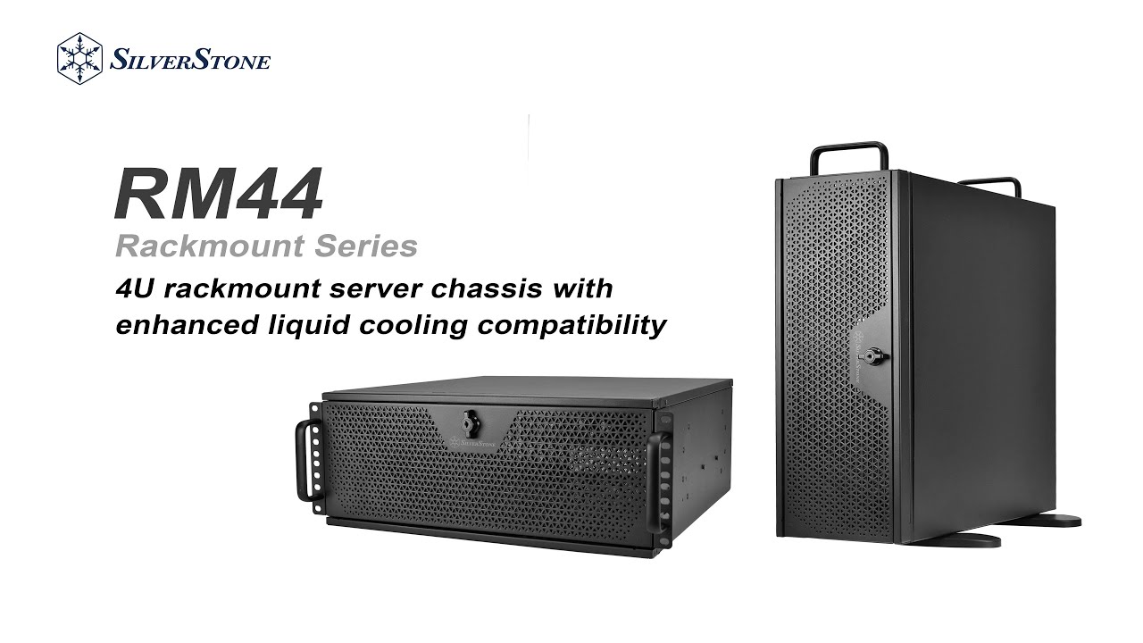 SilverStone RM44 4U rackmount server chassis with enhanced liquid cooling compatibility