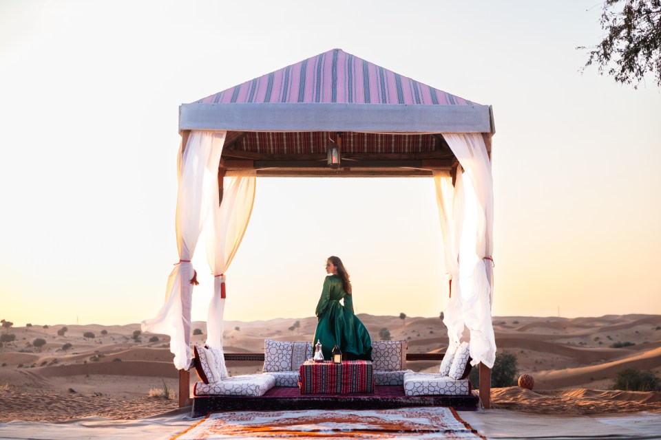 Relax at a desert camp