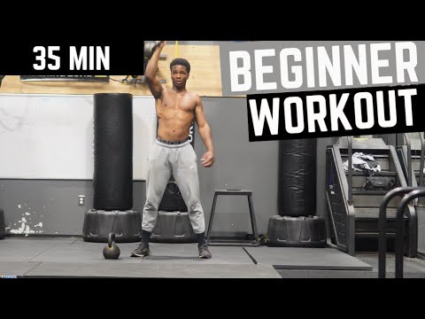 35 MIN | KETTLEBELL BEGINNER WORKOUT | FULL BODY Workout | HOME WORKOUT | NO EQUIPMENT