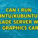 Ubuntu: Can I run Ubuntu/Kubuntu on a Blade server with no graphics card?