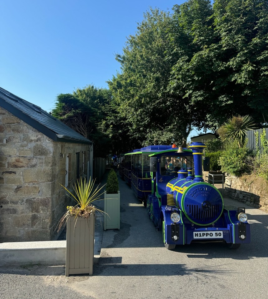 Guests can use the free land train to reach Newquay