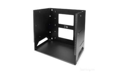 Rack de serveur mural 8U en acier solide avec étagère intégrée -  WALLSHELF8U | StarTech.com