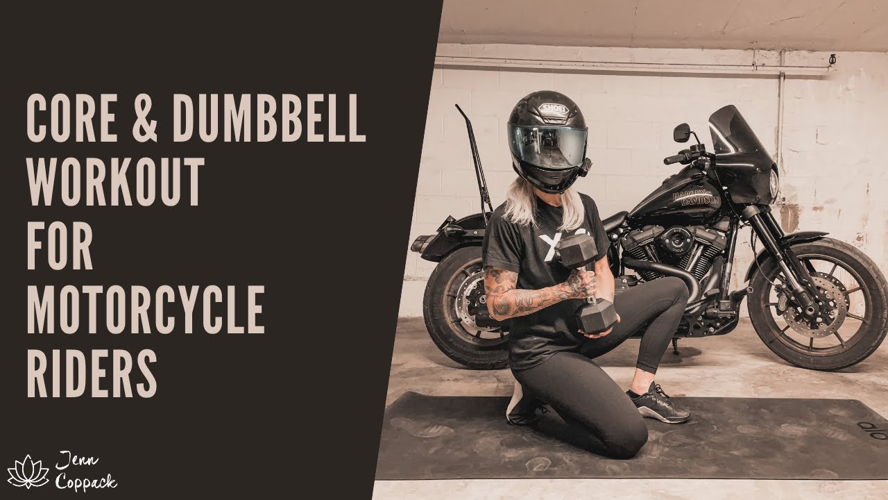 DUMBBELL Workout for Motorcycle Riders | Female Rider in California | Low Rider S FXLRS 2020