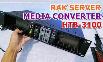 Review Rackmount HTB 3100 + Cara Pasang Media Converter FO ke Rack Server