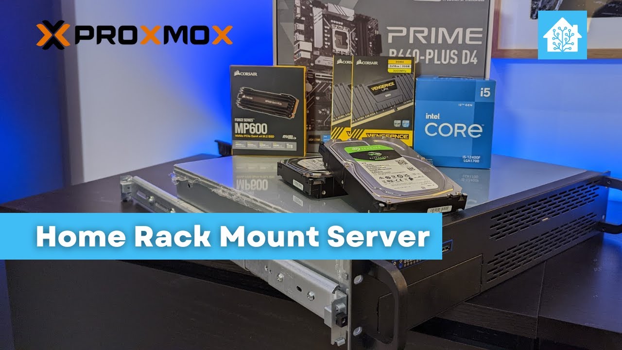 Building a rack mounted proxmox server for my smart home