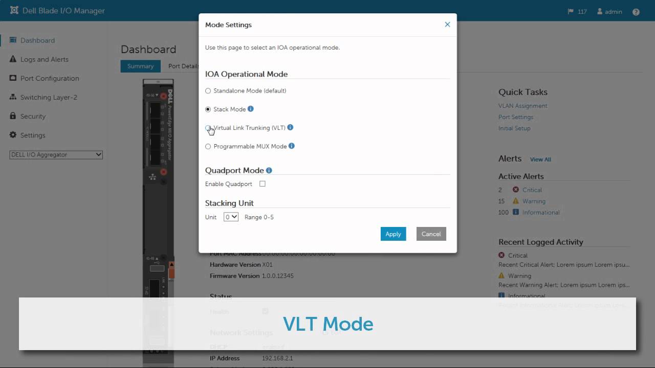 Dell Blade IO Manager Demo