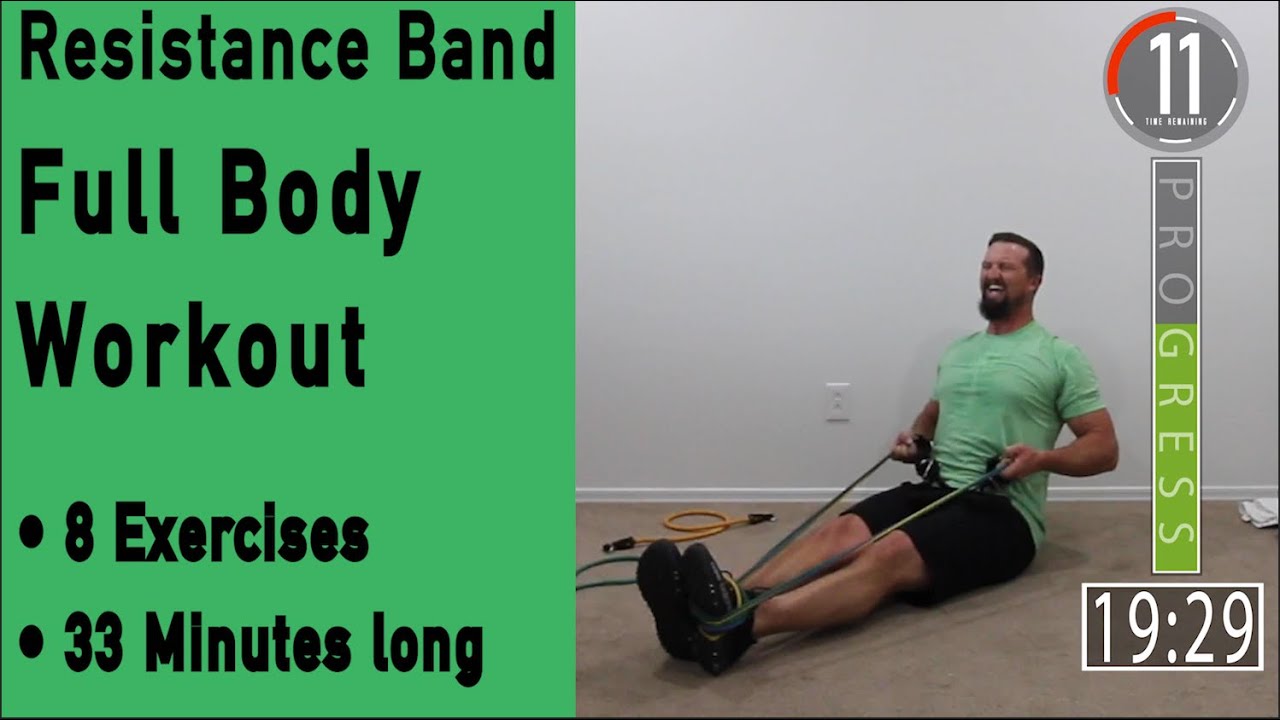 33 Minute Full Body Resistance Band Workout - Tone up and Get Stronger