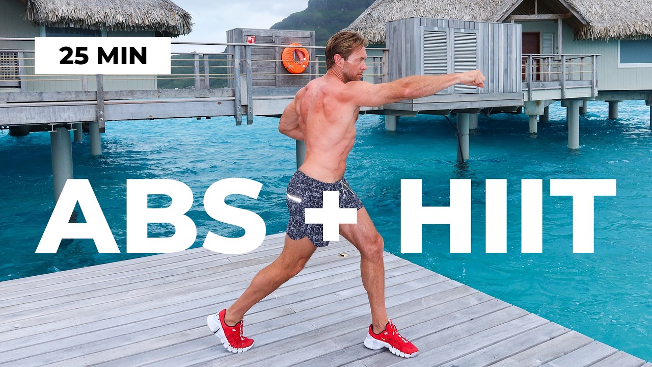 25 Min Abs + FULL BODY Cardio HIIT Workout with Cool Down 🔥 No Equipment