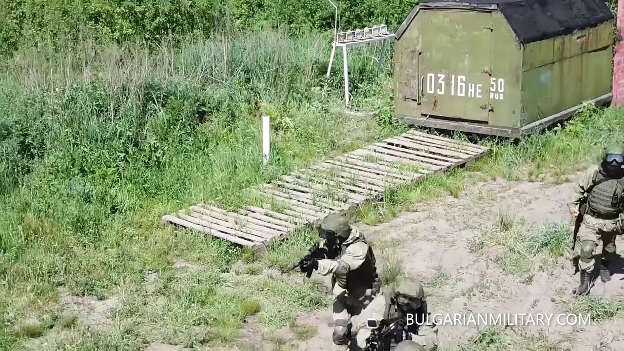 Training of the Russian Female`s Division of Special Forces (Spetsnaz)