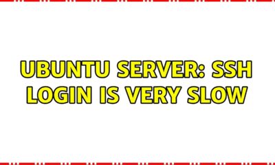 Ubuntu server: ssh login is very slow (2 Solutions!!)