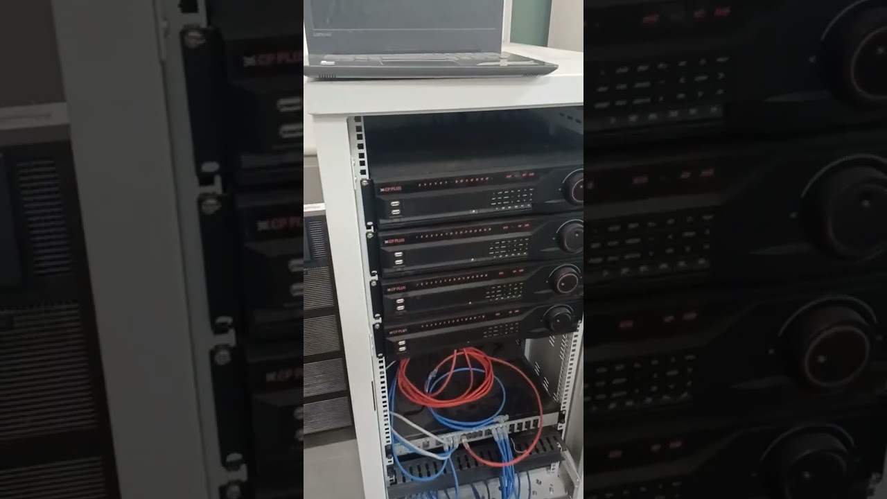 NVR installed in 24U Rack For CCTV