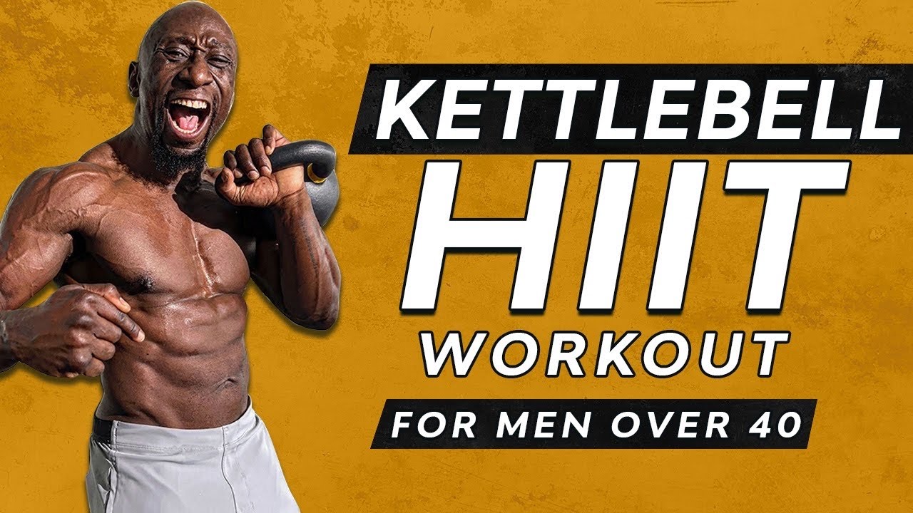 20 Minute Kettlebell HIIT Workout for Men Over 40