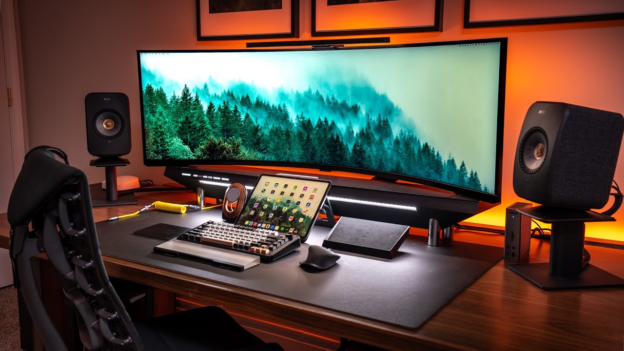 The ULTIMATE Dark Mode Maximalist Desk Setup!