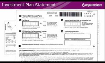 How to read your Computershare Investment Plan Statement (US Issuers)