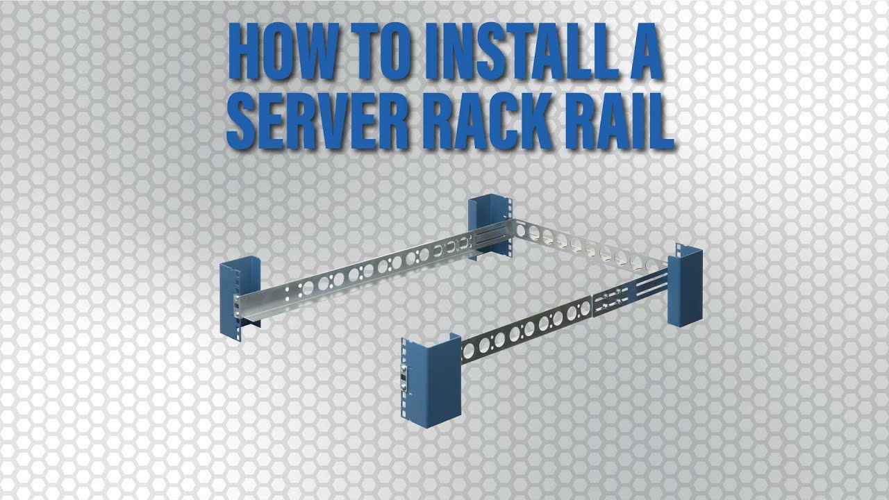 How to install a server rack rail