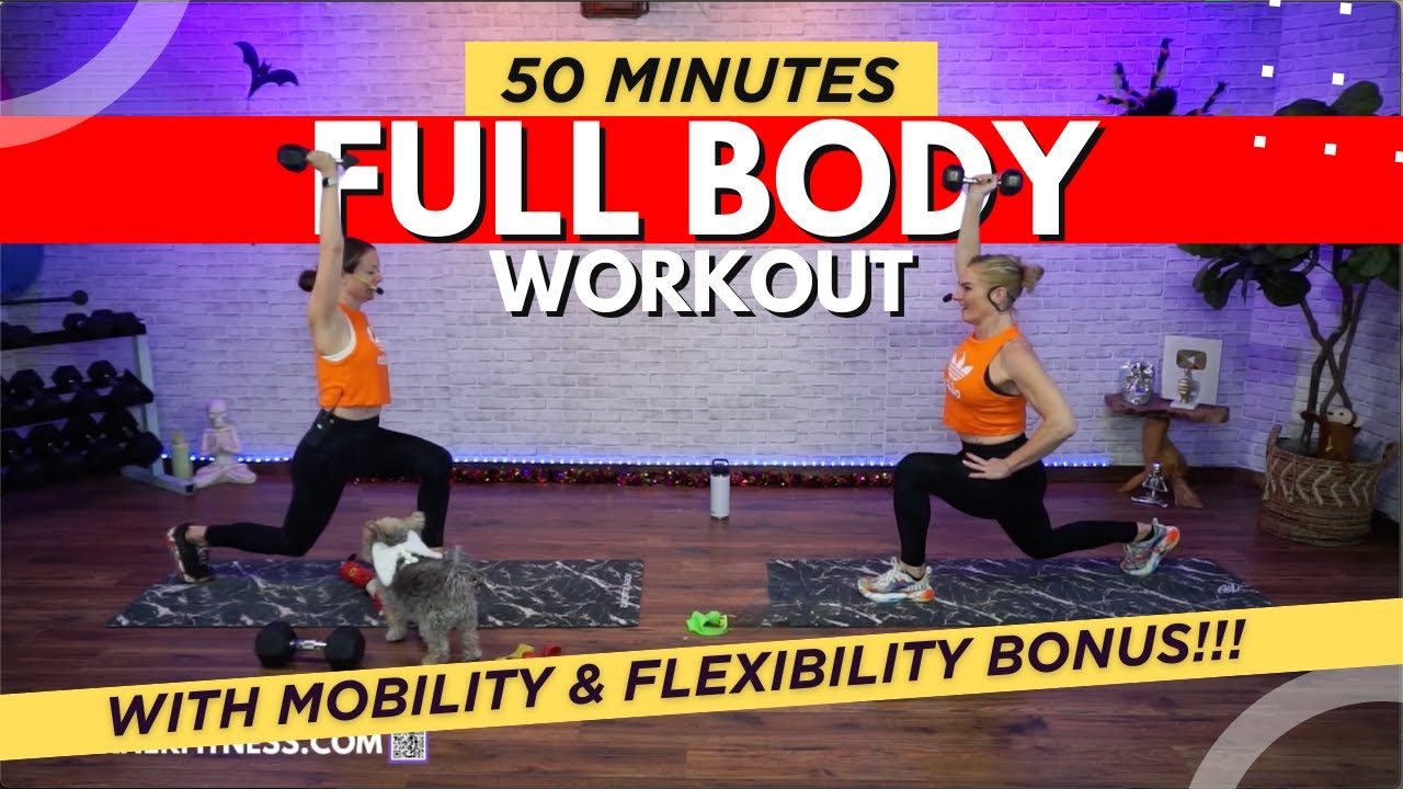 50-Min Full-Body Workout with a Mobility & Flexibility Finish!