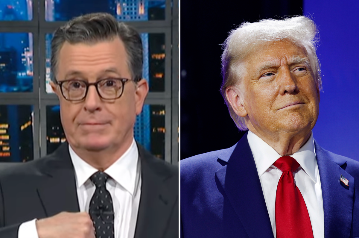 Stephen Colbert mocks Trump’s ‘weird’ childhood family rule