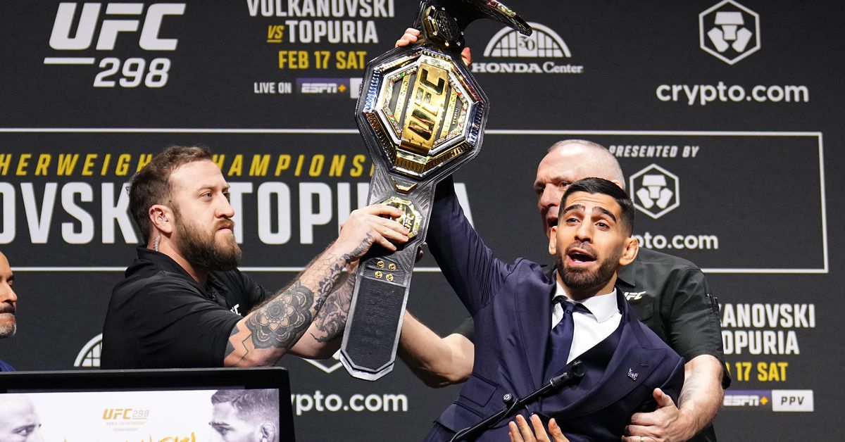 Ilia Topuria has lofty aspirations after UFC 308: ‘A three-weight world champion, this is my goal’