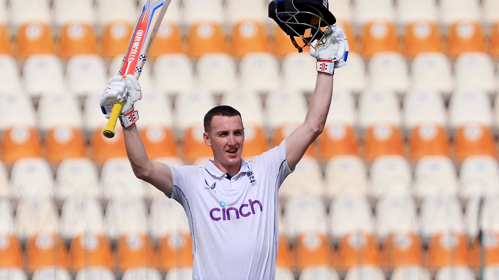 England's record-breaking innings played in almost deserted stadium despite tickets being available for FREE