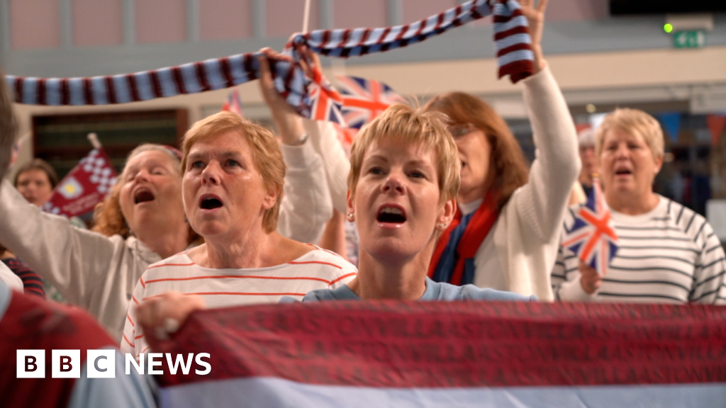 Aston Villa fans sing anthem for Champions League glory