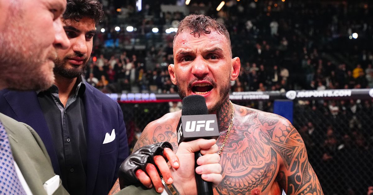 Renato Moicano on potential fight against Justin Gaethje: ‘If they send me the contract, I will knock him the f*ck out’