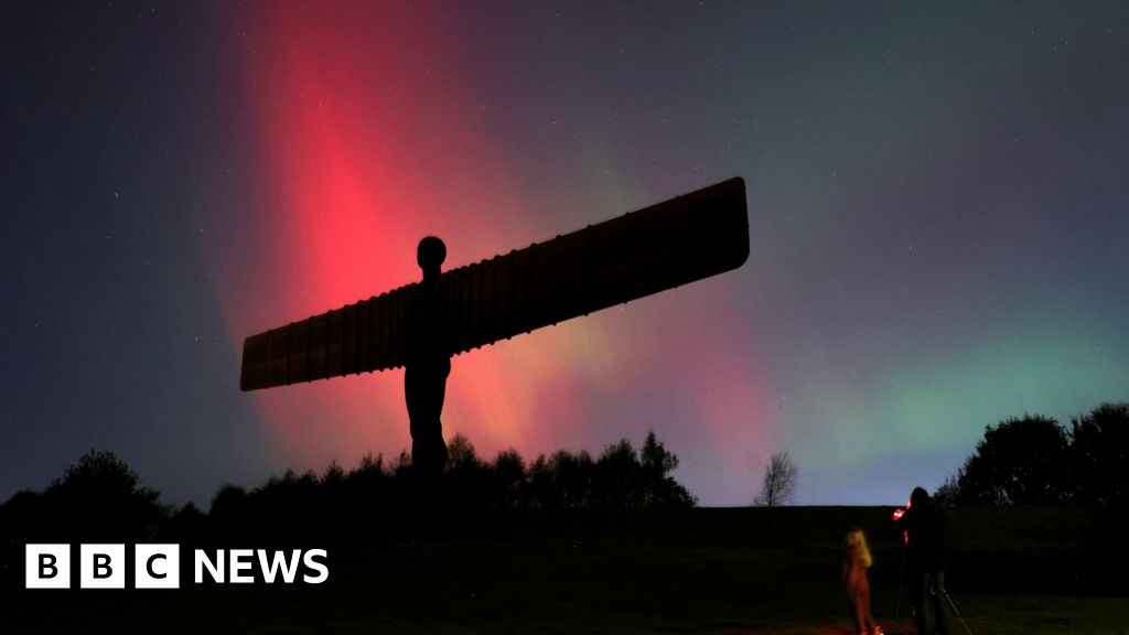 Northern Lights shimmer over UK in stunning photos