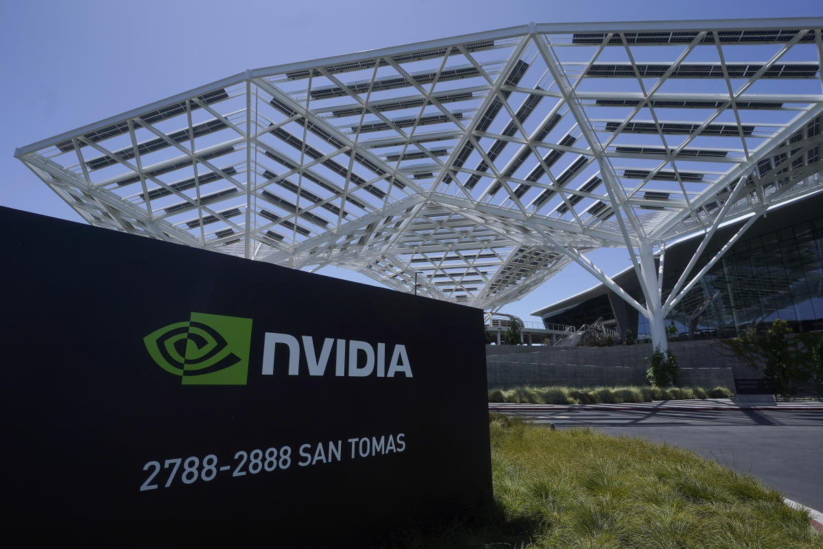 Nvidia stock tumbles from record high on news of possible US chip export cap, ASML's dismal earnings