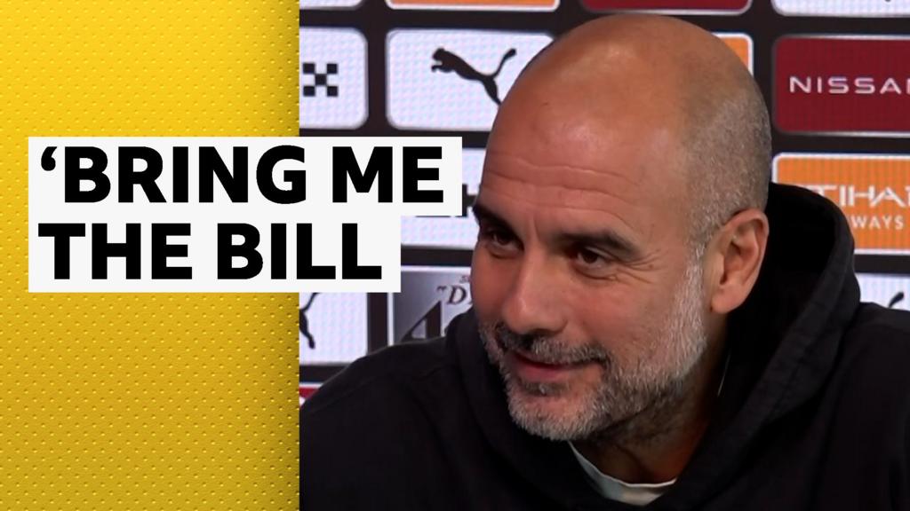 'Bring me the bill' - Guardiola offers to pay bill for fan banner