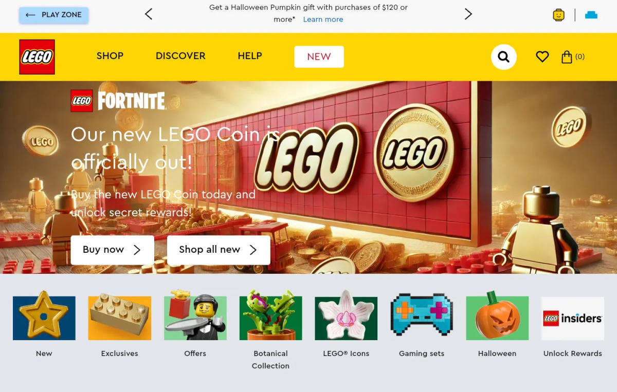 Lego's website was hacked to promote a crypto scam