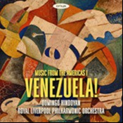 Album cover of ‘Music from the Americas 1: Venezuela!’ by the Royal Liverpool Philharmonic Orchestra