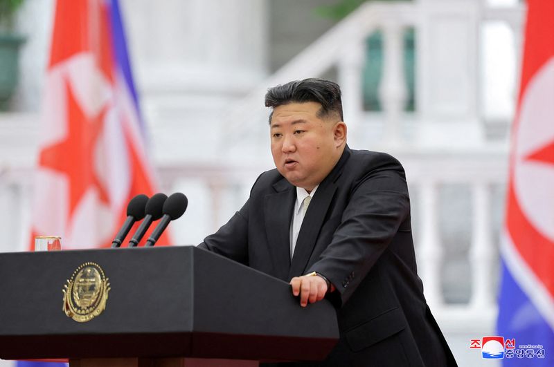 North Korea's Kim Jong Un says he will speed up steps to become a nuclear weapons superpower