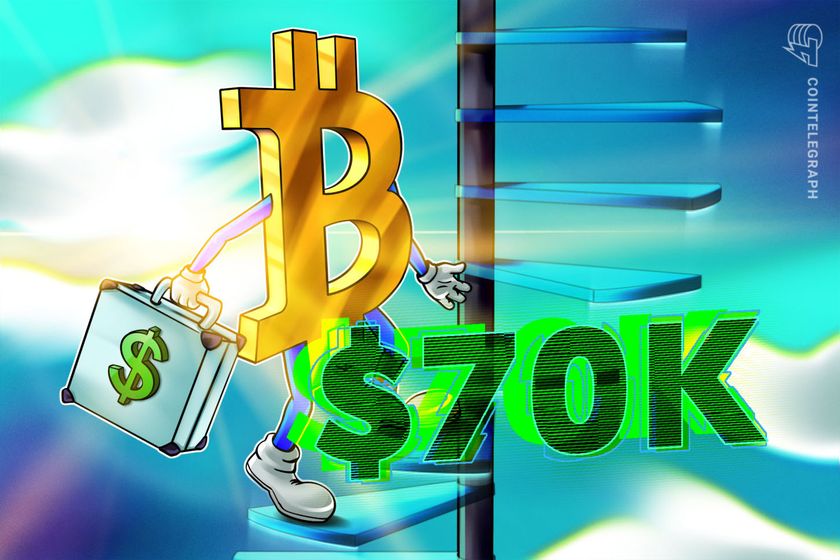 Bitcoin hits $70K as ETF inflows continue to grow