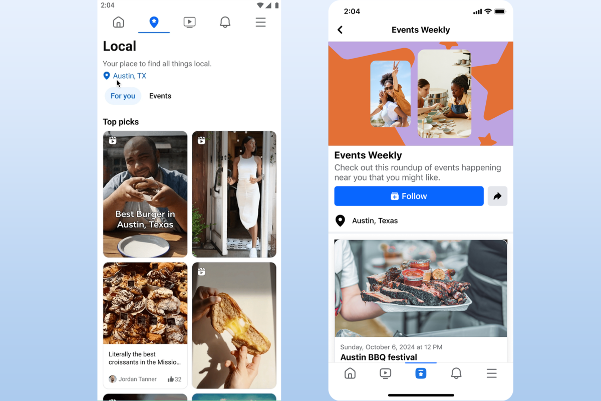 Facebook is pushing 'local' content and events to try to win back young adults