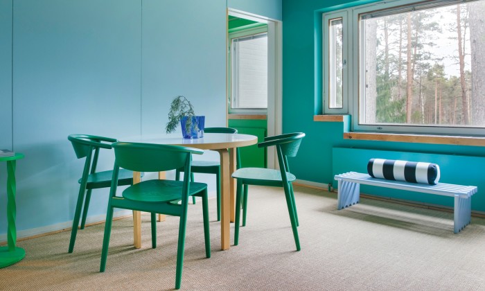 Hakola furniture in the nurses’ house at Paimio Sanatorium in Finland