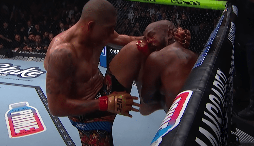 UFC 307 super-slow motion video of another brutal Alex Pereira finish